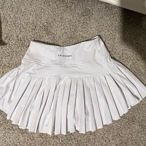 WHITE GOLDHINGE SKIRT XS